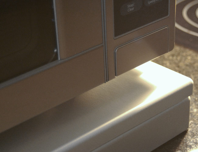 a microwave shelf the stainless steel look microwave stealth shelf features